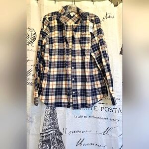 J. Crew Plaid Button-Up Shirt